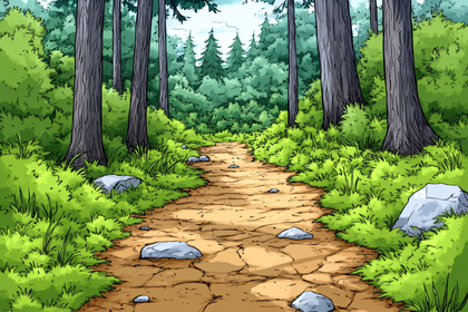 Forest Path Illustration
