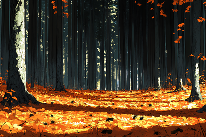 Forest Path in Autumn