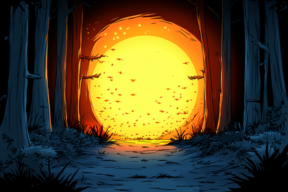 Forest Portal to Light