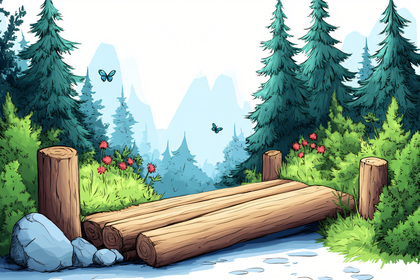 Forest Stream Bridge