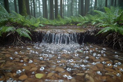 Forest Waterfall