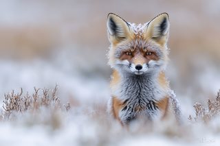 Fox In Winter Coat