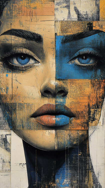 Fragmented Beauty Portrait