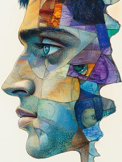Fragmented Face Portrait