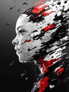 Fragmented Female Portrait