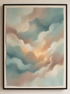 cloud abstract painting