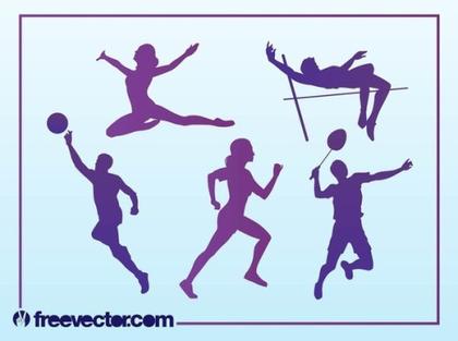 Free Sport Silhouettes Free Vector