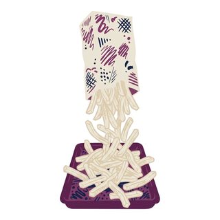 french fries falling