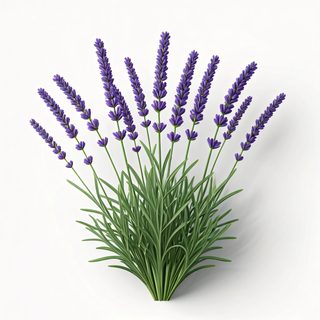 blooming lavender herb