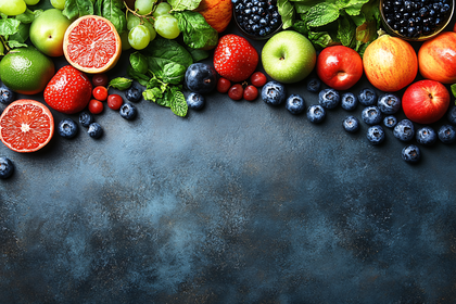 Fresh Fruits and Berries Arrangement