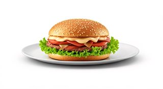 gourmet cheeseburger plate