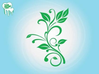 Fresh Plant Silhouette Free Vector
