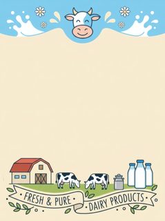 dairy products template
