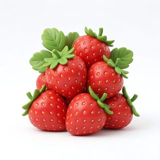 fresh red strawberries