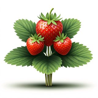 Strawberries and Leaves