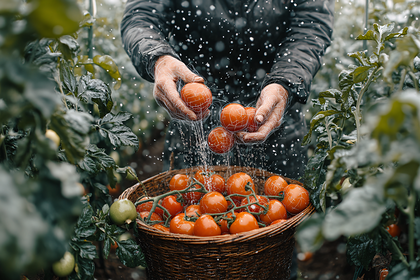 Fresh Tomato Harvest