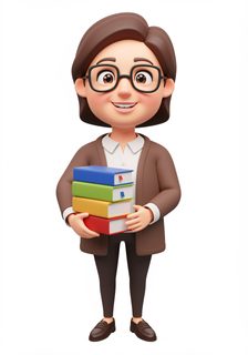 3d teacher character