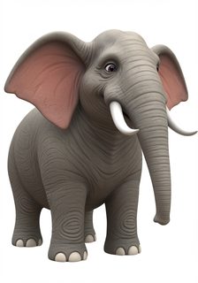 cartoon elephant portrait