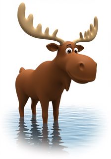 cartoon moose illustration