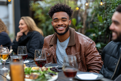 Friends At Dinner
