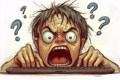 Frustrated Online User
