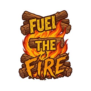 Campfire Text Art