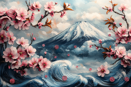 Fuji Cherry Blossom Serenity