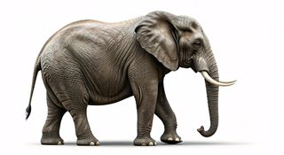 african elephant profile
