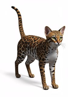 standing ocelot wildcat