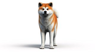 akita inu portrait