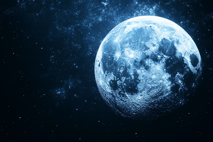 Full Moon in Deep Space