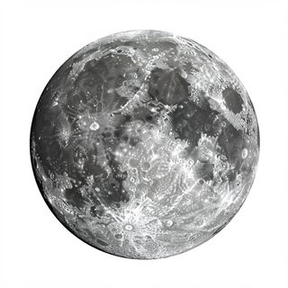 full moon isolated