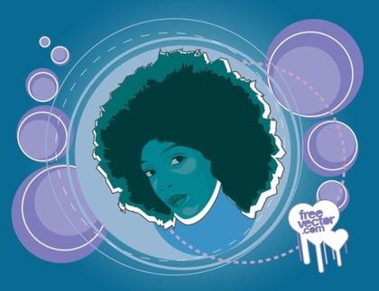 Funky Woman Free Vector