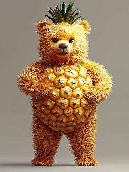 Funny Pineapple Bear