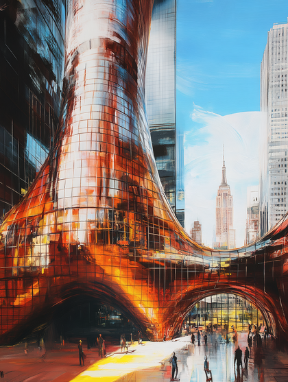 Futuristic Building In New York