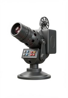 futuristic film projector