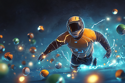 Futuristic Racer in Motion