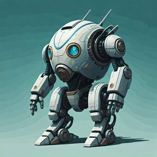 spherical robot character