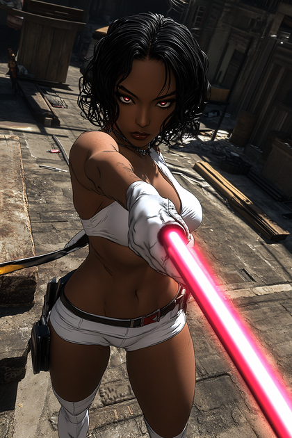 Futuristic Warrior Woman