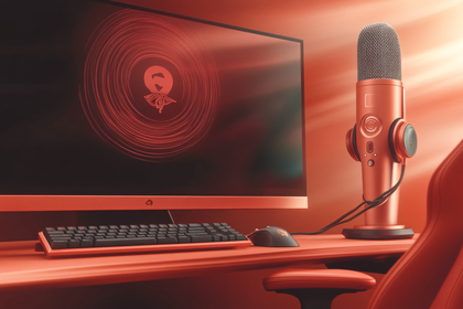 Gaming Setup With Red Peripherals