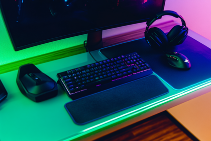 Gaming Setup with RGB Lights