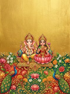 ganesha lakshmi blessing