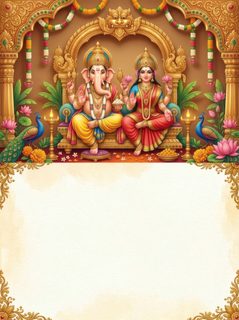 Ganesha Lakshmi Invitation