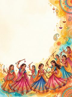 Garba Dance Border