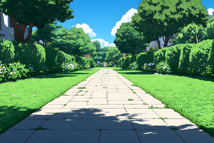 Garden Path Anime Style