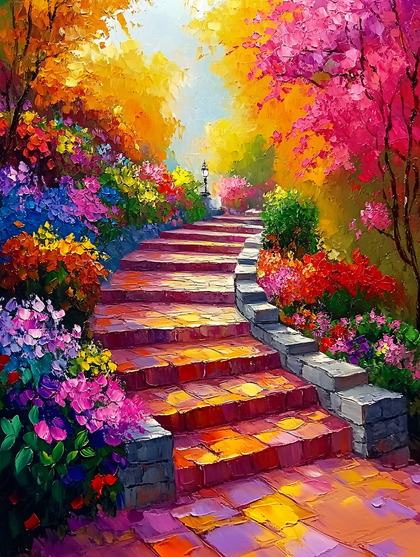 Garden Path in Bloom