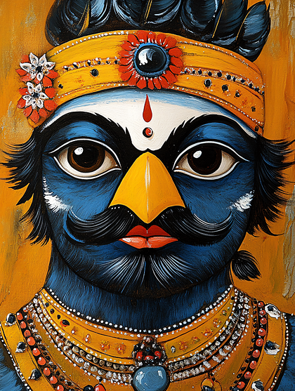 Garuda Face Detail