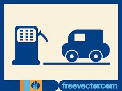Gas Station Icon Free Vector