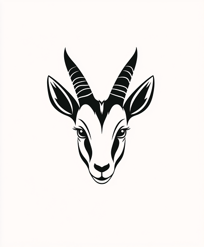 Gazelle Head Silhouette