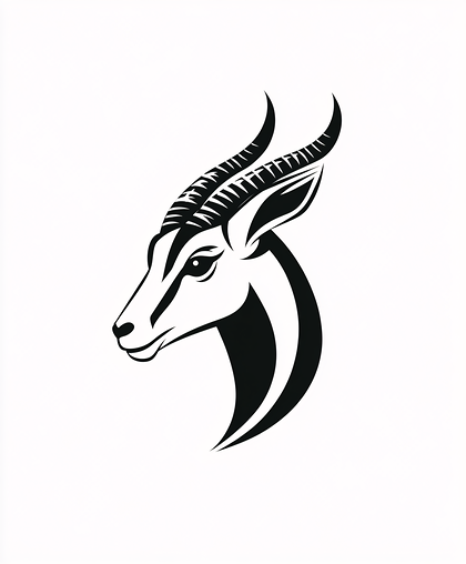 Gazelle Head Silhouette